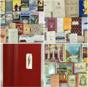 COLLECTION OF TRAVEL EPHEMERA, including cruise programmes and menus, tour books and guides,