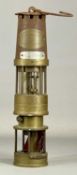 VINTAGE NAYLOR WIGAN SPIRALARM MINER'S LAMP, 36cms (h) Provenance: private collection Gwynedd