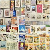 LARGE VARIED & INTERESTING COLLECTION OF FOLDERS containing book plates, prints, musical