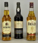 ALCOHOLIC DRINKS, comprising Bell's Blended Scotch Whisky, 70cl, 40% vol.; Special Reserve Oak