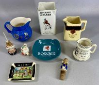 BREWERYANA, including James Green & Nephew water jug for Johnny Walker whisky; Fieldings Old Charlie
