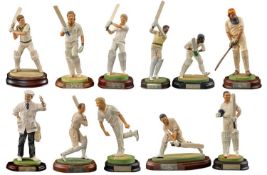 CRICKET CLUB HOUSE: COLLECTION OF ENDURANCE LTD PAINTED RESIN FIGURES, depicting West Indian batsmen