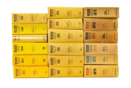 CRICKET CLUB HOUSE: SELECTION OF WISDEN CRICKETERS' ALMANACKS, 1970 -'94, 2014 and 2020, Wisden
