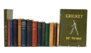 CRICKET CLUB HOUSE: VARIOUS HARDBACK BOOKS, to include 'Cricket of To-Day' Vol. I & II, illustrated;