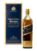 THE WINE & WHISKY CLUB HOUSE: JOHNNIE WALKER BLUE LABEL, bottle no. H 12557 JW, 40% vol., 70cl