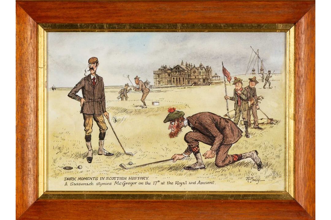 CRICKET CLUB HOUSE: ARTWORK COLLECTION including, TWO CRICKET THEMED OILS ON CANVAS, Peter Deighan - - Image 9 of 14