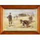 CRICKET CLUB HOUSE: ARTWORK COLLECTION including, TWO CRICKET THEMED OILS ON CANVAS, Peter Deighan - - Image 9 of 14