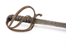 MILITARY CLUB HOUSE: P.1821 LIGHT CAVALRY OFFICER'S SWORD, total length 97cms, foliate etched pipe-