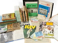 CRICKET CLUB HOUSE: EPHEMERA, to include 'First Class Cricket Matches' books 1898, 1900, 1901, 1903,