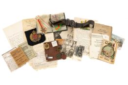 MILITARY CLUB HOUSE: WWII MEDALS & EPHEMERA RELATING TO SPR. IVOR WILLIAMS R.E., including 1939-45