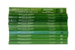CRICKET CLUB HOUSE: SELECTION OF 'FIRST CLASS CRICKET: A COMPLETE RECORD', various years between