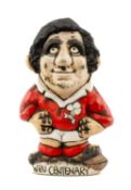 RUGBY UNION CLUB HOUSE: GROGG BY RICHARD HUGHES WRU Centenary 1880-1980 figure, with no. 10 to rear,