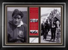 RUGBY UNION CLUB HOUSE: 1974 BRITISH LIONS TOUR SIGNED PHOTOGRAPHS OF WILLIE JOHN McBRIDE, signed by