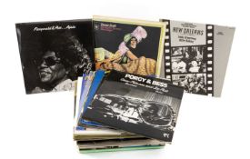 MUSIC CLUB HOUSE: SELECTION OF BIG BAND, BLUES, SWING, DIXIE ETC JAZZ VINYL LP RECORDS, with