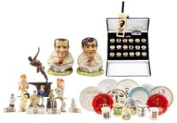 CRICKET CLUB HOUSE: ASSORTED EPHEMERA including, ARUNDEL EDITIONS LTD YORKSHIRE CRICKETERS