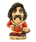 RUGBY UNION CLUB HOUSE: JOHN HUGHES GROGG Gerald Davies in a Welsh kit, carrying a ball, no. 14 to