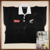 THE RUGBY CLUB HOUSE: SIGNED 1997 NEW ZEALAND INTERNATIONAL JERSEY, inner Canterbury of New