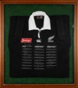 THE RUGBY CLUB HOUSE: ALL BLACKS 1998 NEW ZEALAND TEAM JERSEY, Canterbury of New Zealand size L with