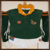THE RUGBY CLUB HOUSE: MATCH WORN SOUTH AFRICA INTERNATIONAL KIT, worn by number 7 Francois Pienaar