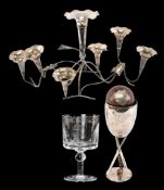 CRICKET CLUB HOUSE: COLLECTABLE EPHEMERA including, PRESENTATION ENGRAVED GLASS GOBLET, for Geoff