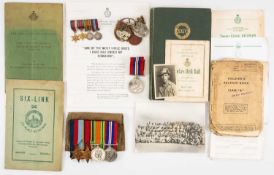 MILITARY CLUBHOUSE: WW2 MEDAL GROUP OF FOUR, to 14205174 Pte. J. P. O'Brien, South Wales