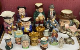 ASSORTED CERAMIC ORNAMENTS, including Royal Doulton character jug 'Izaak Walton' D6404, Doulton Toby