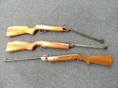 SPANISH COMETA 100.22 CALIBER AIR RIFLE, another Spanish .22 caliber air rifle and a Chinese .22