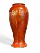 RUSKIN POTTERY ORANGE LUSTRE VASE, 22.5cm (h) Provenance: private collection Powys