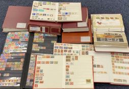 WORLD STAMP COLLECTION, contained within ten albums, also an ALBUM OF FIRST DAY COVERS (11)
