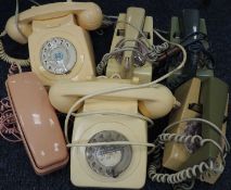 SMALL ASSORTMENT OF DIAL TELEPHONES including Trimphones Provenance: private collection Cheshire