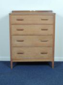 MID-CENTURY OAK CHEST OF DRAWERS, 111 (h) x 88 (w) x 42cms (d) Provenance: private collection