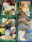 LARGE ASSORTMENT OF KITCHENWARE, including Harvest tea set, scales and weights, collector's