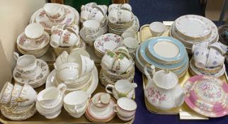 QUANTITY OF TEAWARE, including Gray's Pottery, Royal Osborne, Paragon, Colclough, etc., three