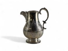 VICTORIAN SILVER CREAM JUG with original gilt interior, Barnards, London 1868, 14.5cms (h), 211g