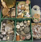 LARGE ASSORTMENT OF COLLECTABLES, including metalware, cutlery, ceramics, etc. Provenance: private