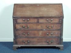 GEORGE III MAHOGANY BUREAU, 117cms (w) Provenance: East Cheshire Country House