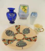 DECORATIVE CERAMICS & GLASSWARE GROUP, Royal Cauldon circular shallow dish, tube lined decoration on