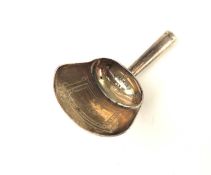 GEORGE III SILVER CADDY SPOON, monogrammed to the bowl, Birmingham 1806 Provenance: private