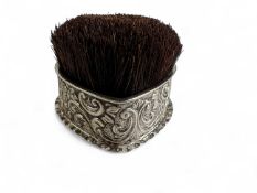 LATE VICTORIAN SILVER HEART SHAPED PEN WIPE, Samuel Jacob, London 1894, 6.5cms Provenance: private