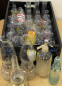 COLLECTION OF VINTAGE MILK BOTTLES, with colourful advertising slogans for Kellogg's Corn Flakes,