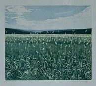 PHILIP GREENWOOD, limited edition 78/180 coloured lithograph, titled 'Marsh Grass', signed,