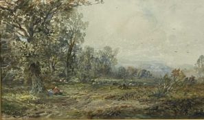 ALBERT POLLITT (British 1856-1926) watercolour - entitled verso 'Near Llanrwst, North Wales', signed