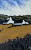 ALAN WYN HUGHES oil on board - Bryntirion Wyn, Aberffraw, monogrammed lower right, 25 x 16cms