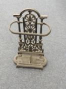 CAST IRON STICK STAND, modern, 53cm (h) Provenance: private collection Conwy