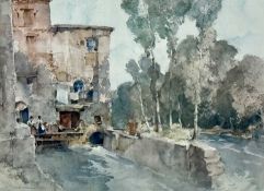 WILLIAM RUSSELL FLINT (1880-1969) large colour print - entitled verso 'The Mill', 51 x 68cms