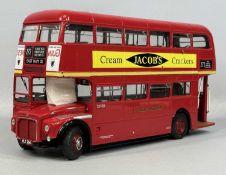 SUNSTAR (1:24 SCALE) LONDON TRANSPORT ROUTEMASTER DOUBLE DECKER BUS, red body, Dulux and Jacob's