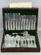 CANTEEN OF KING'S PATTERN CUTLERY, approx. 44 pieces Provenance: private collection Gwynedd