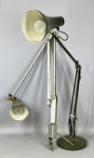 ANGLEPOISE DESK LAMP, green, and a vintage Anglepoise type lamp with clamp fitting Provenance: