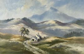 ‡ DAVID WESTON (British, 1935-2011) oil on canvas - 'Snowdon', signed and dated '70 lower right,