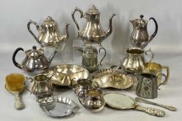 ASSORTED PLATED WARE, including four-piece Mappin & Webb tea service, designed by Eric Clements;